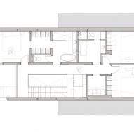 First floor plan of 1st Avenue Residence by Architecture Microclimat