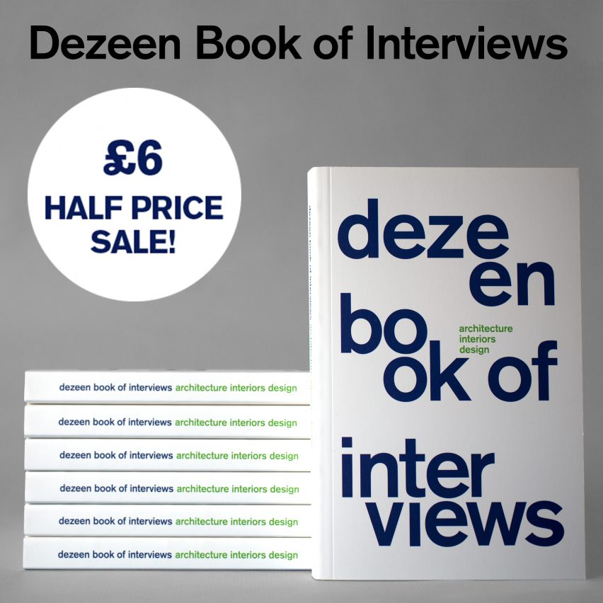 Dezeen Book of Interviews half price sale