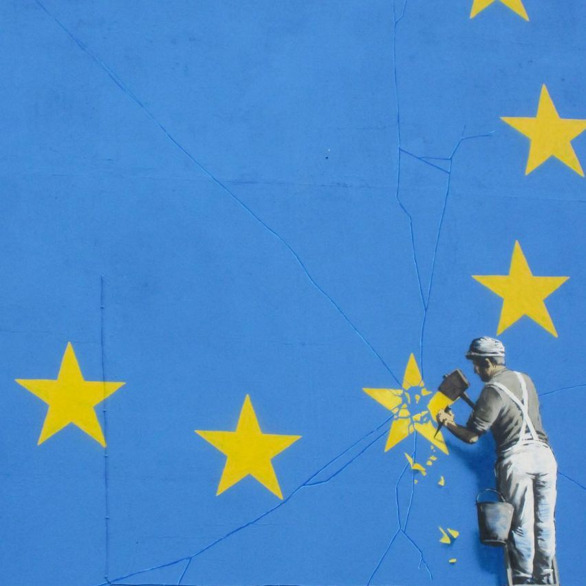 Banksy Brexit wall mural in Dover