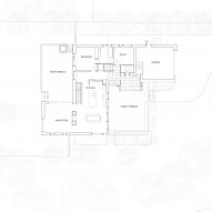 Ground floor plan of Corbourg residence by Trevor Horne Architects and Philip Goldsmith