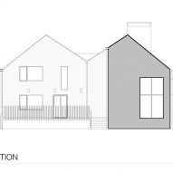 North elevation plan of Corbourg residence by Trevor Horne Architects and Philip Goldsmith