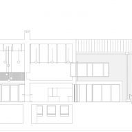 Section plan of Corbourg residence by Trevor Horne Architects and Philip Goldsmith