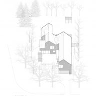 Axonometric plan of Corbourg residence by Trevor Horne Architects and Philip Goldsmith