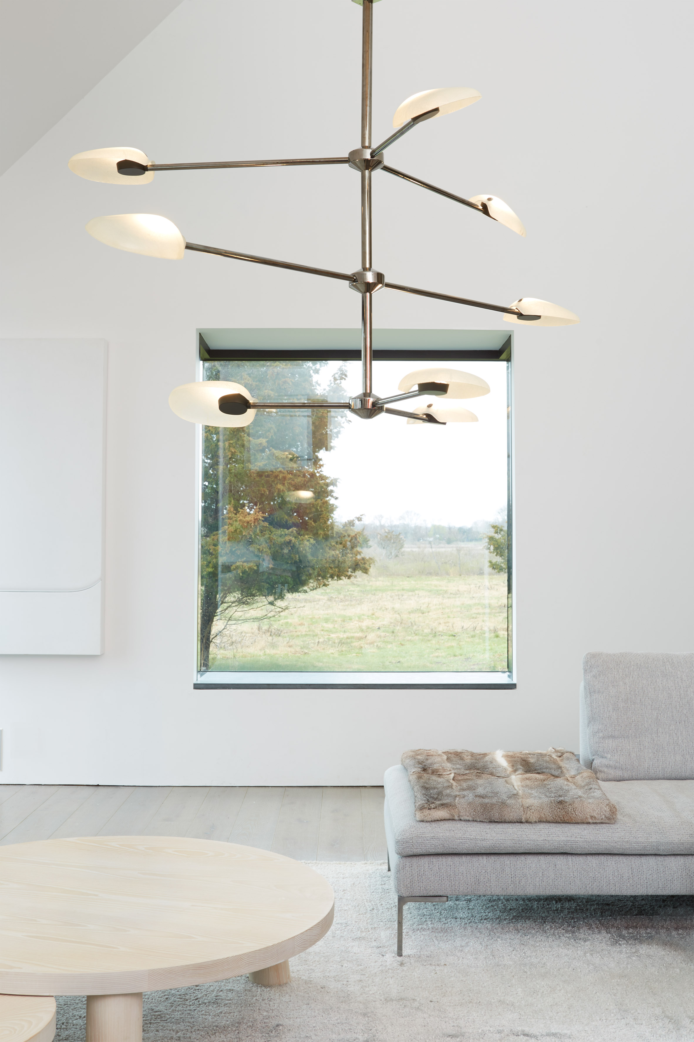 Rich Brilliant Willing launches modernist-style chandelier and pendants on hoists