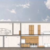 Section of Plan for House S1 by Evelop Arquitectura