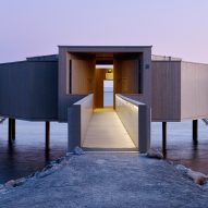 White Arkitekter's pared-back bathhouse reinterprets Sweden's traditional "gingerbread" architecture
