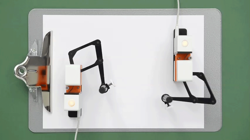 Line-us robot drawing arm