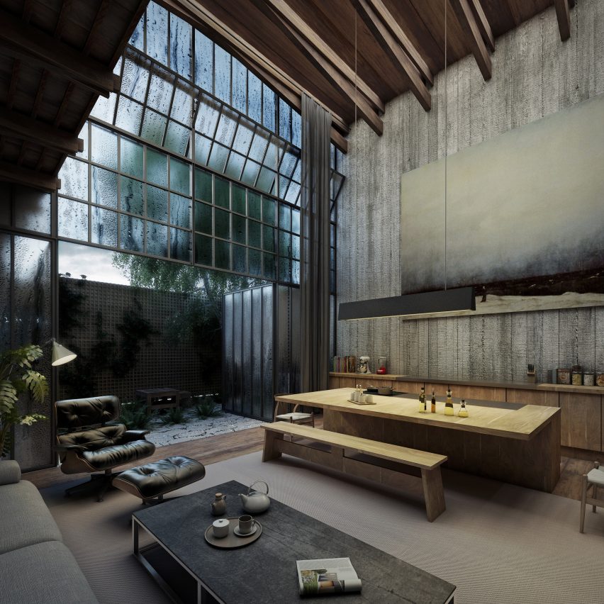Lázaro Presents Loft Style House In Visuals That Go