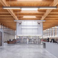Andrew Berman Architect adds timber-framed extension to old Staten Island library
