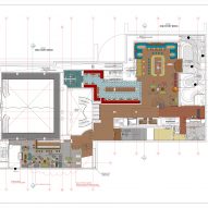 Cellar level floor plan of the Williamsburg Hotel by Michaelis Boyd Associates