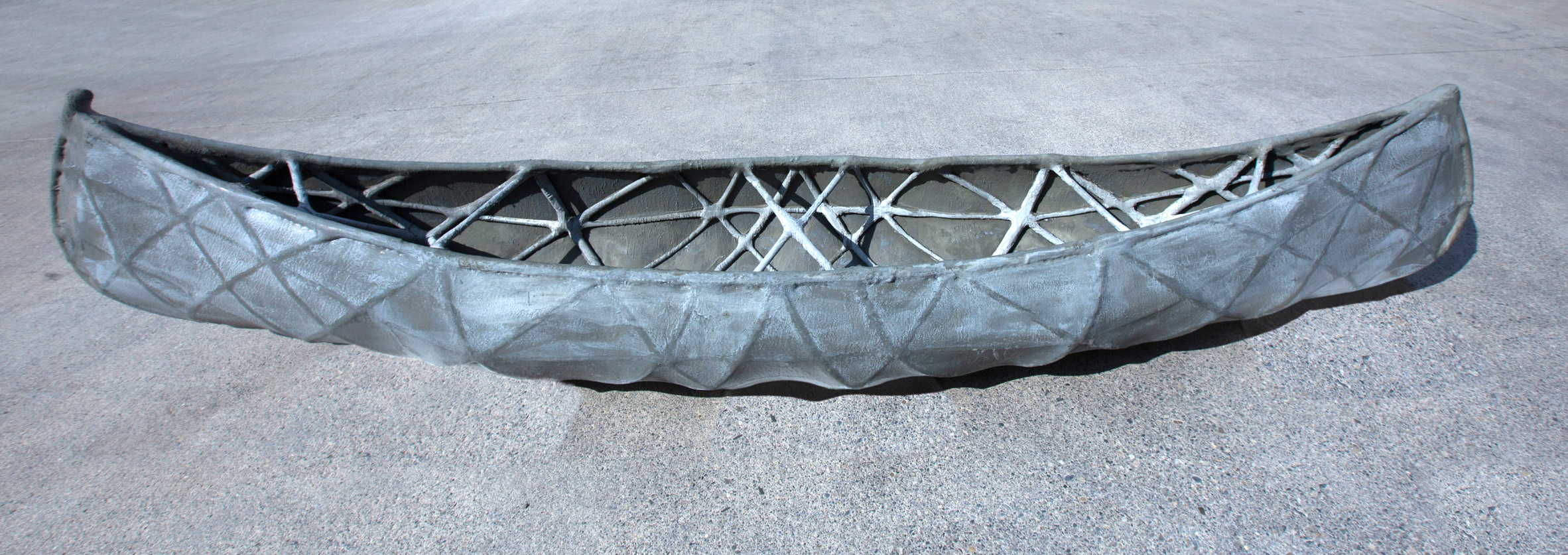 3D printed concrete canoe by ETH Zurich