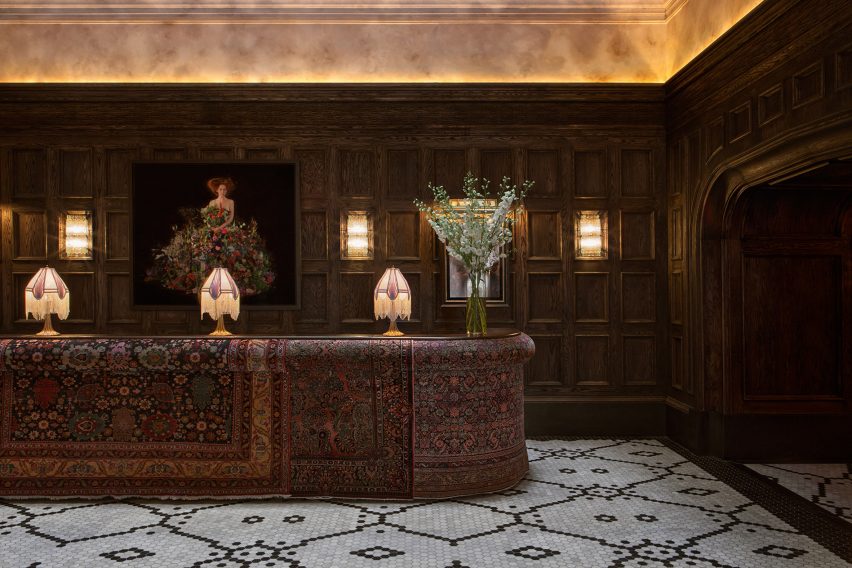 Martin Brudnizki's AHEAD nominated design for the Beekman Hotel in New York