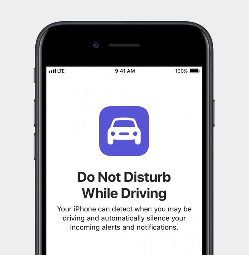 Apple Do Not Disturb while driving feature