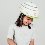 Closca's first folding helmet for children comes with its own sticker collection