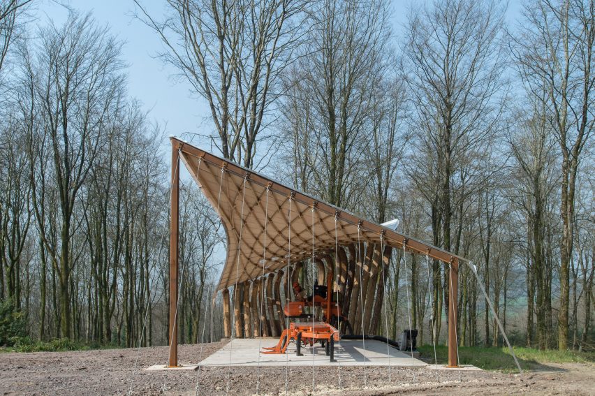 Sawmill Shelter by Architectural Association students, Design + Make programme