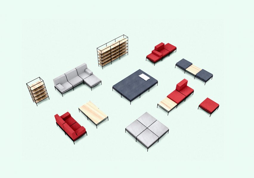 Strata furniture by Katrine Hesseldahl & Victor Strimfors