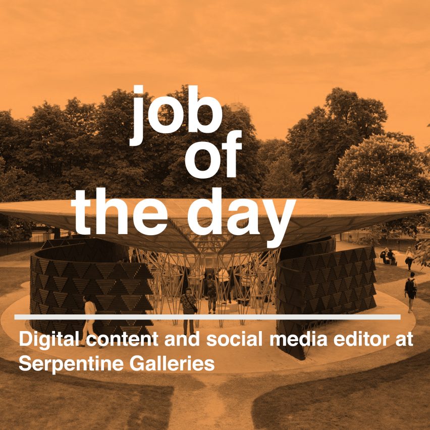 Job of the day: digital content and social media editor at Serpentine Galleries