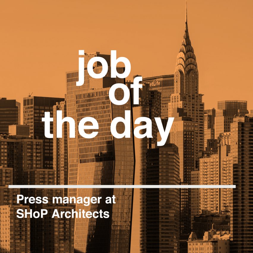 Job of the day: press manager at SHoP Architects