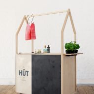 HÛT architects design and build mobile gin trolley as the new office accessory