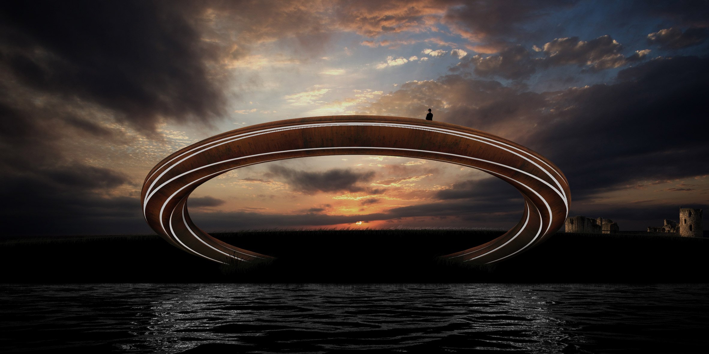 Iron Ring installation by George King Architects