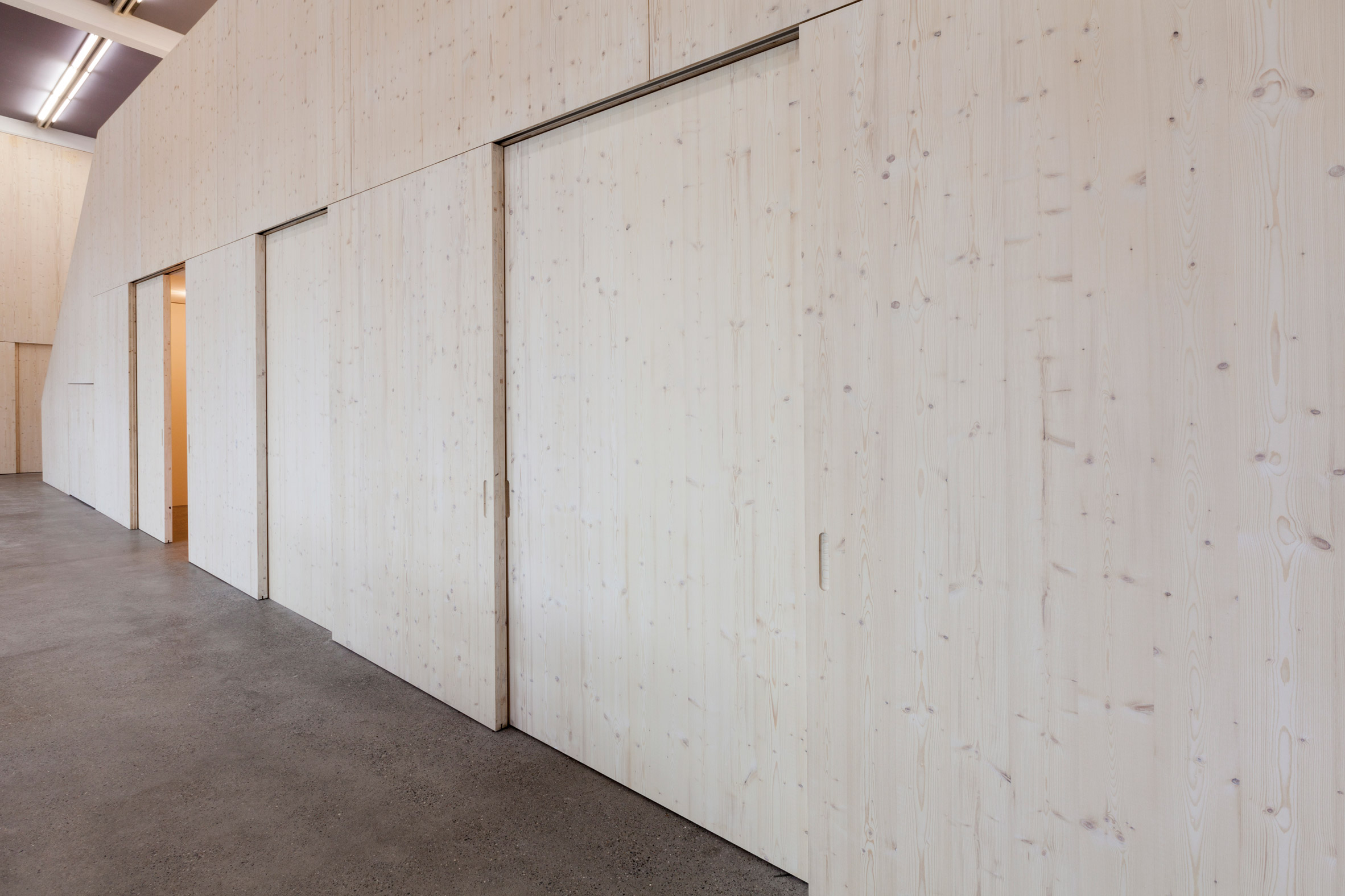 Caruso St John uses spruce boards to create studio for Kvadrat