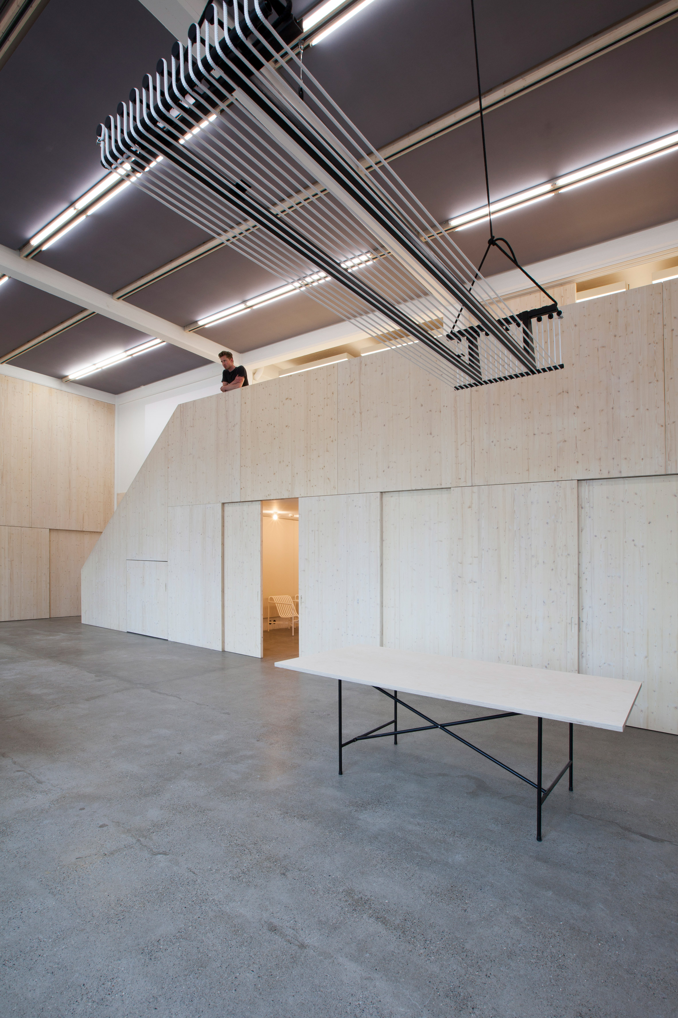 Caruso St John uses spruce boards to create studio for Kvadrat