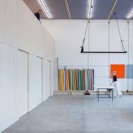 Caruso St John uses spruce lumber boards to create design studio for Kvadrat Soft Cells
