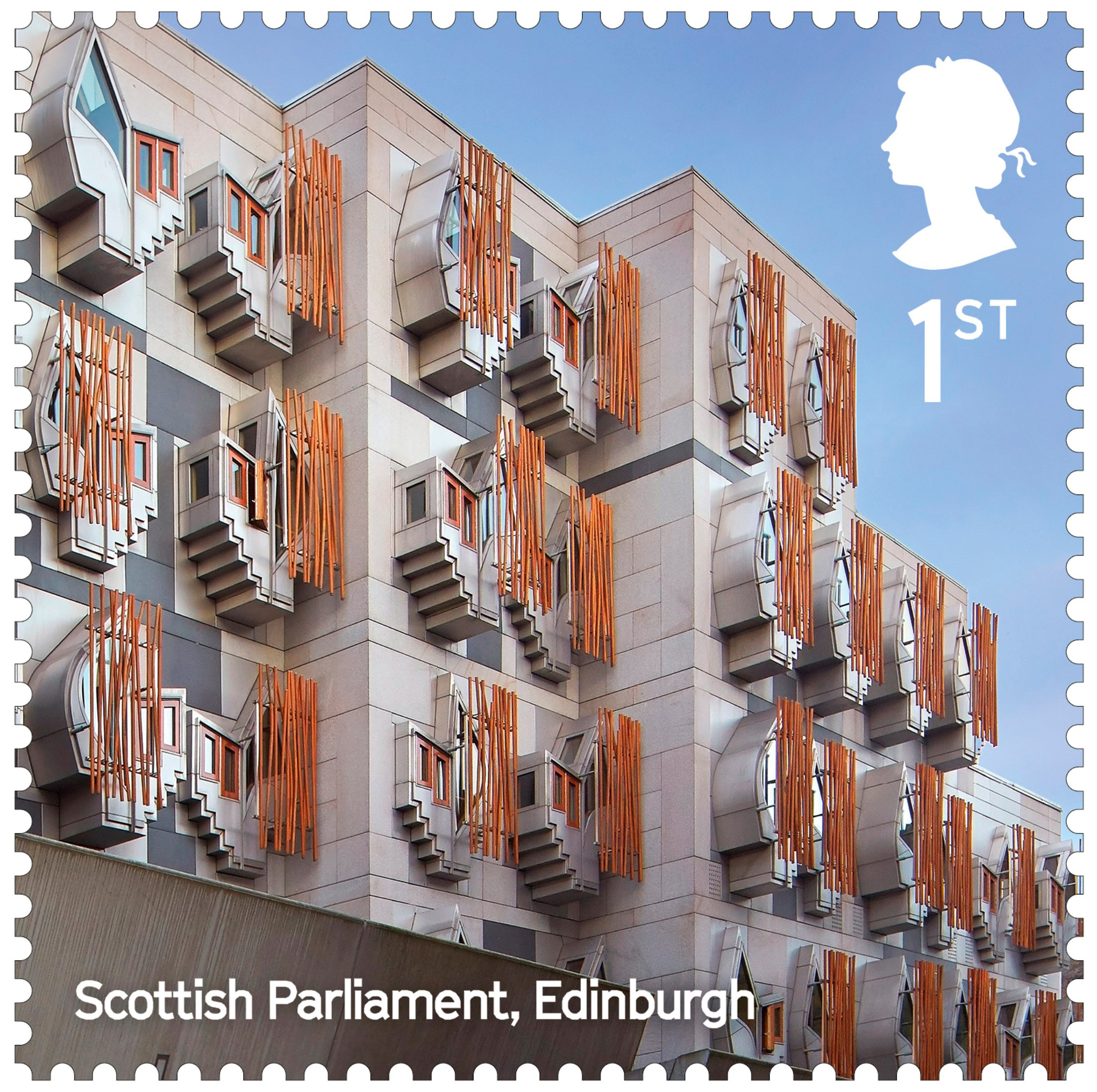 Landmark building stamps
