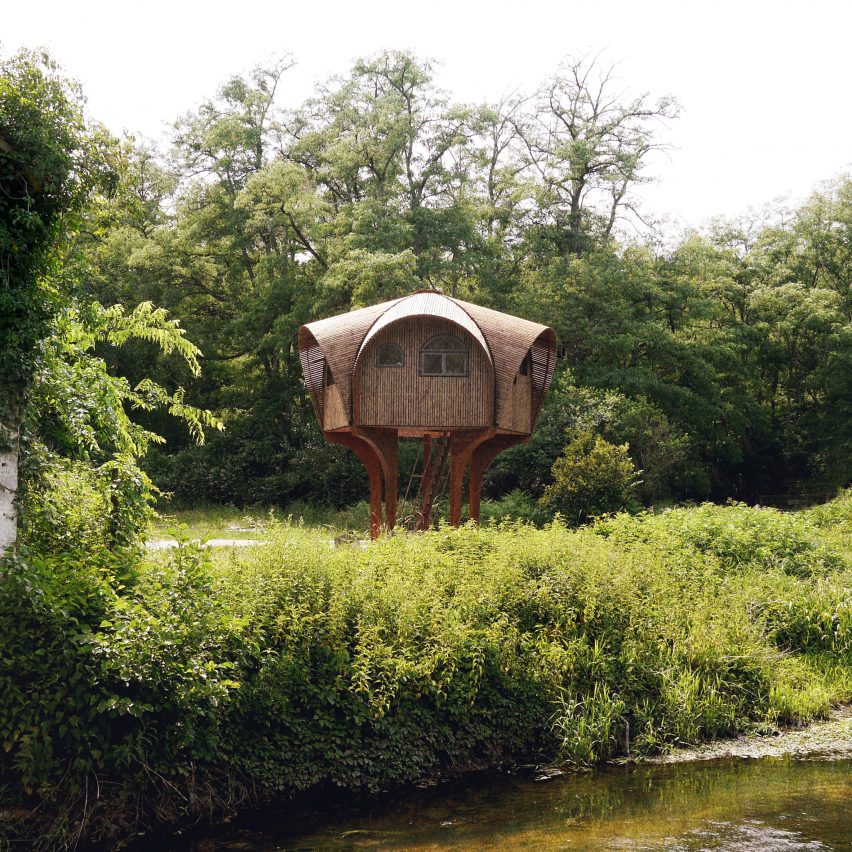 Studio Weave design a hiking shelter called Le Haut Perché