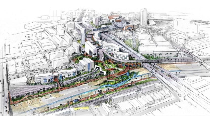 Architects' proposals to revitalise the Los Angeles River