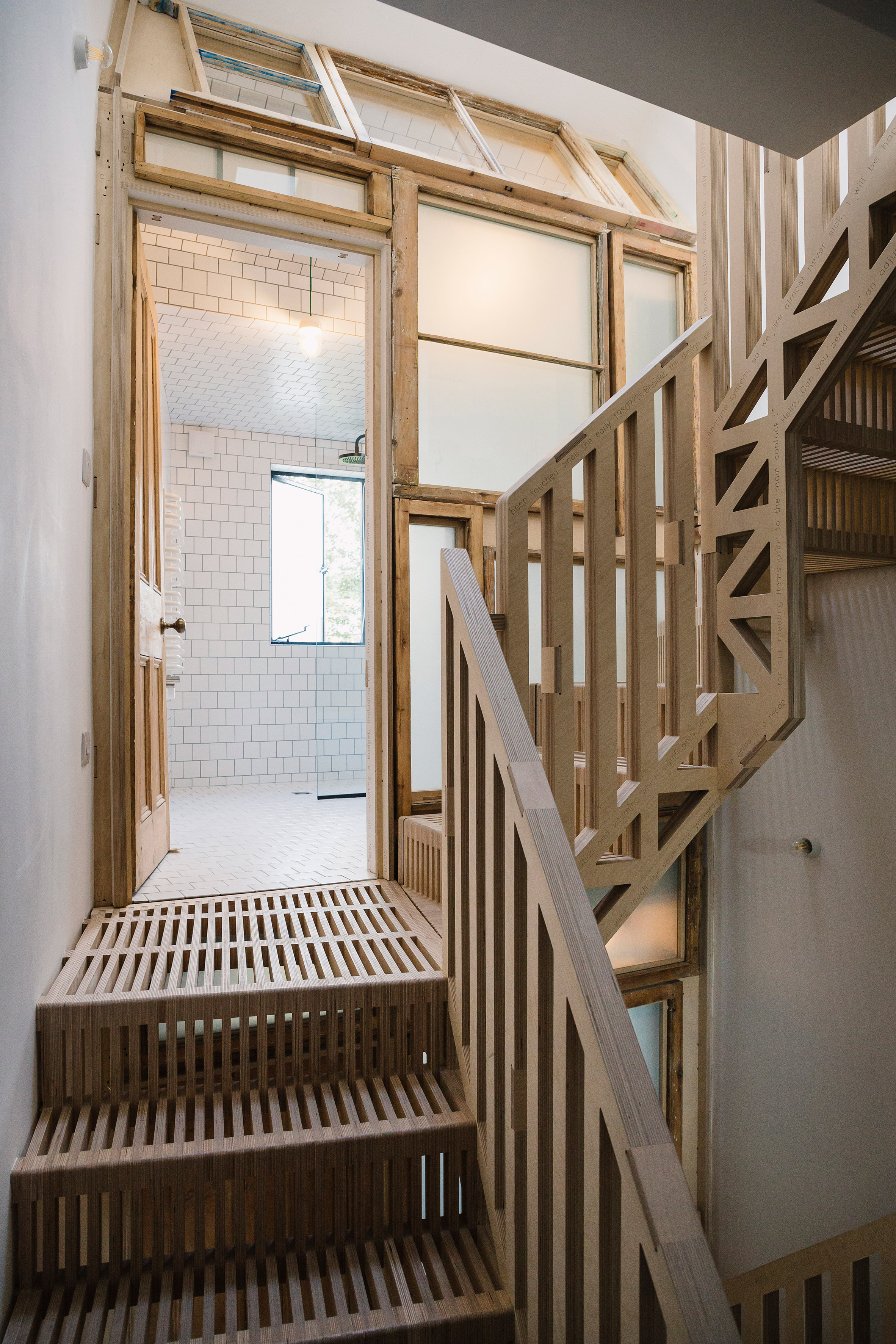 Tsuruta Architects Designs Staircase From Hundreds Of Plywood Pieces