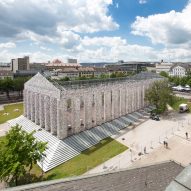 100,000 forbidden books used to construct Parthenon replica on Nazi book-burning site