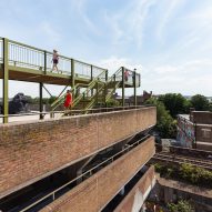 Cooke Fawcett's rooftop observatory gives views of London's skyline from above a Peckham car park