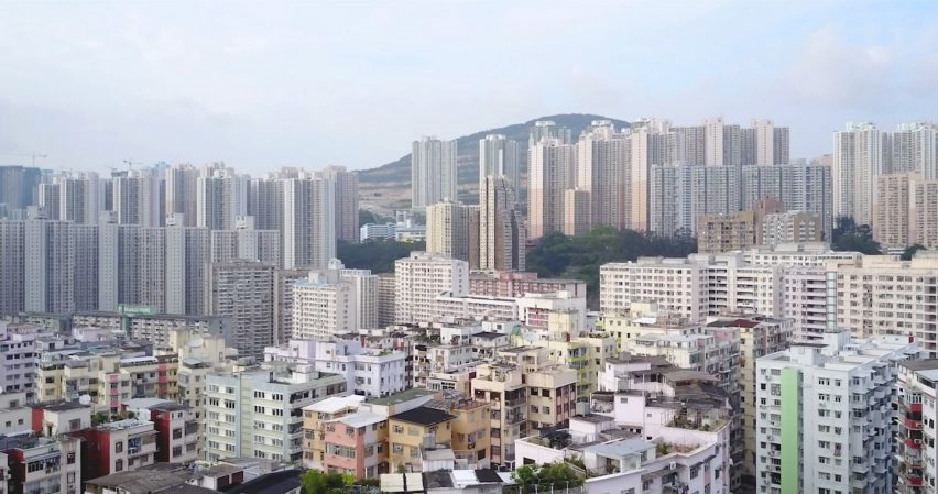 Drone film by Mariana Bisti captures Hong Kong's densely packed high-rise buildings
