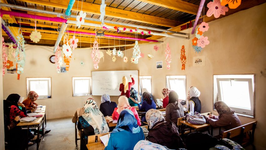 Zaâatari camp school, Jordan, for Syrian refugees