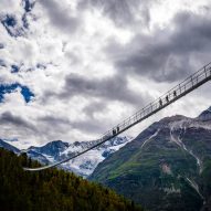 World's longest pedestrian suspension bridge traverses a Swiss valley
