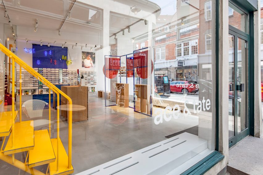 Spacon & X design Ace & Tate's new Copenhagen eye-wear store to evoke an artist's studio