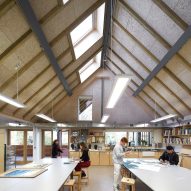 Feilden Clegg Bradley creates barn-inspired art building at Bedales School in Hampshire