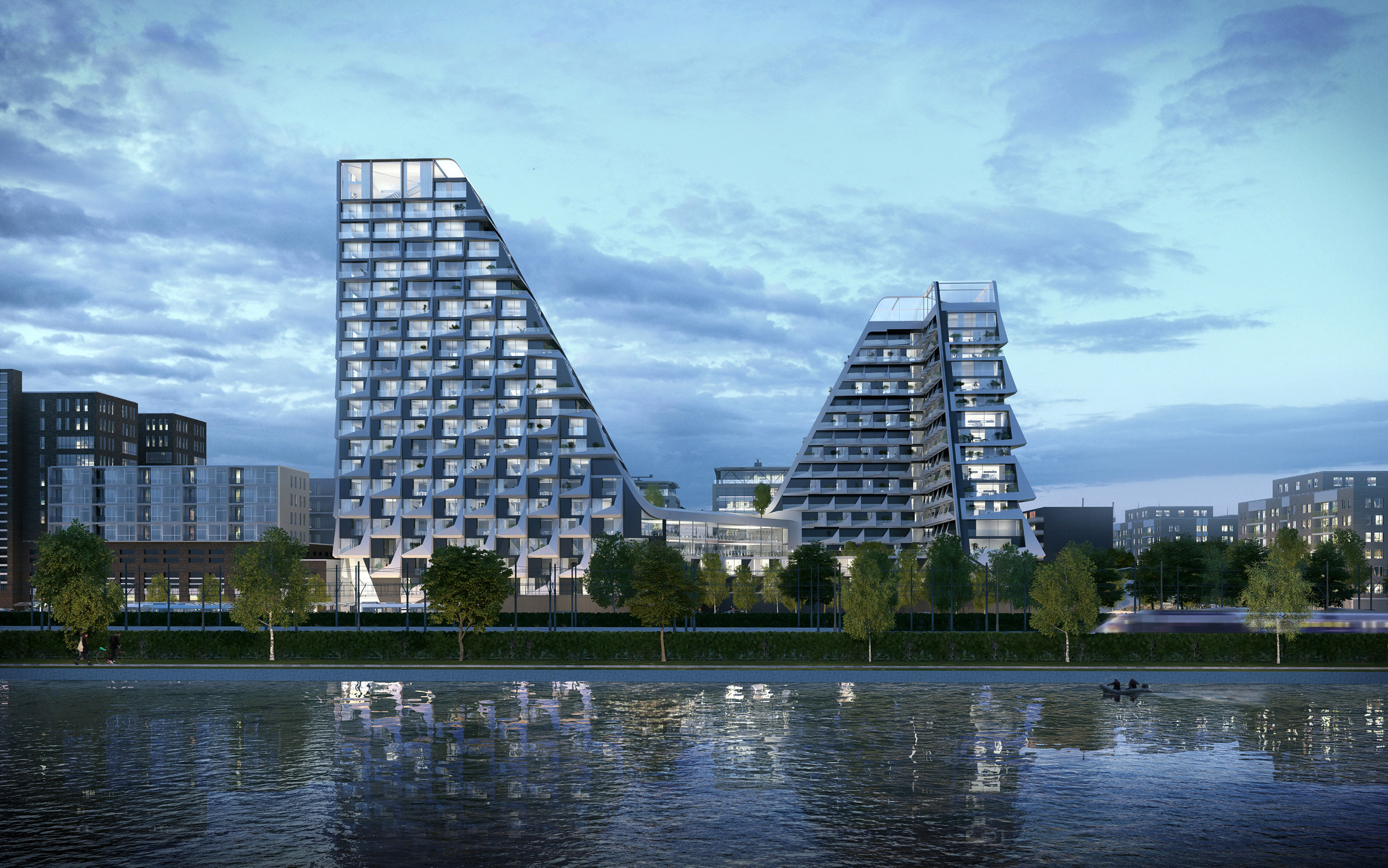 Peter Pichler unveils figure-of-eight-shaped housing with rooftop 