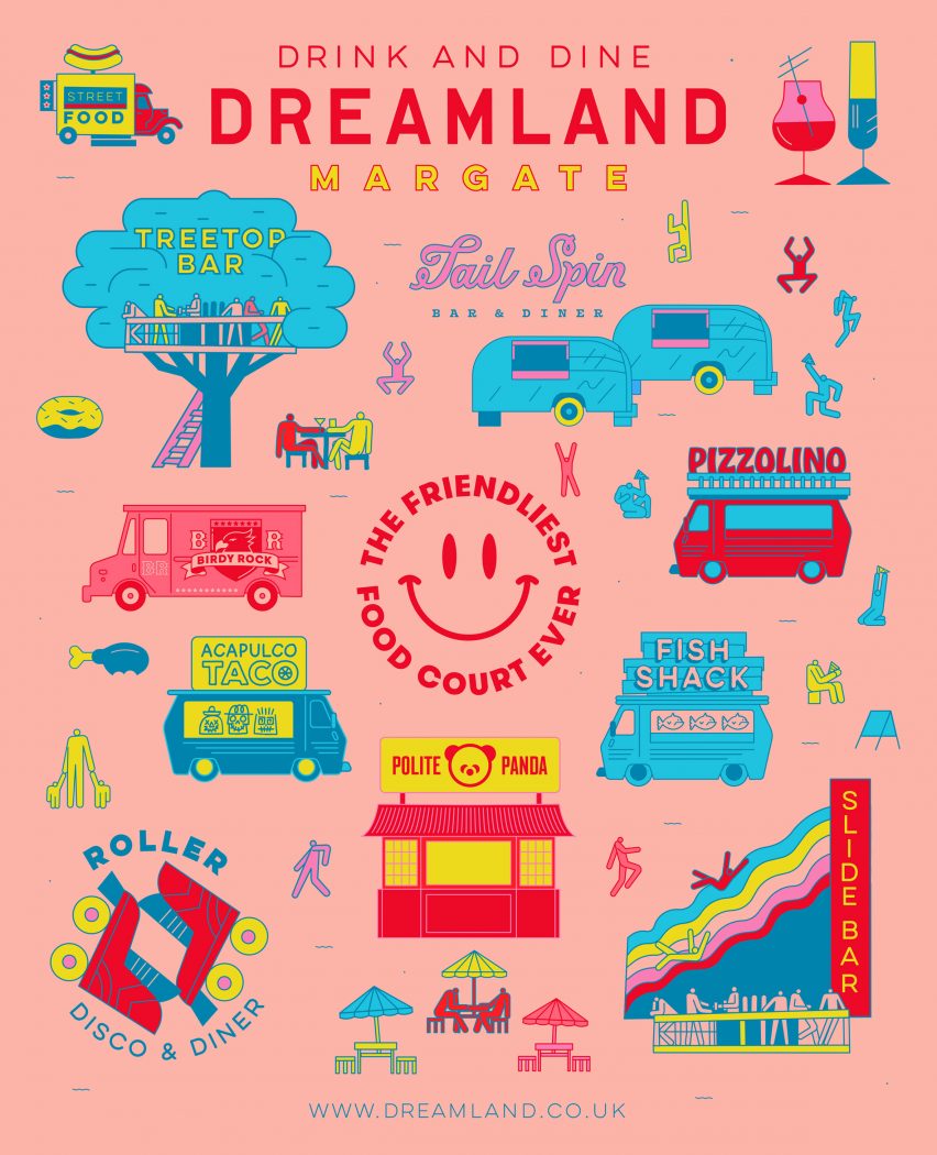 Studio Moross designs posters for relaunched Dreamland theme park