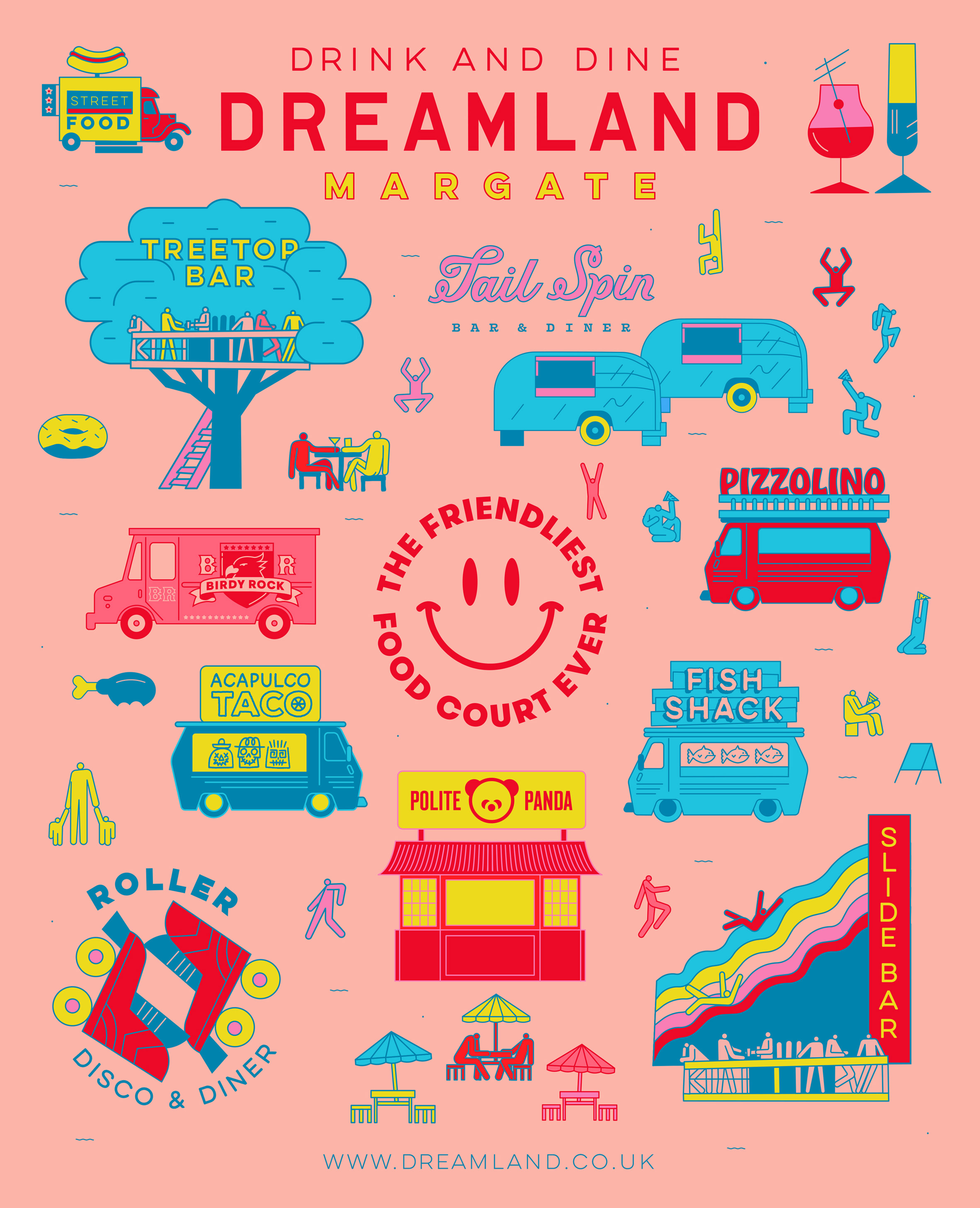 Studio Moross designs posters for relaunched Dreamland theme park