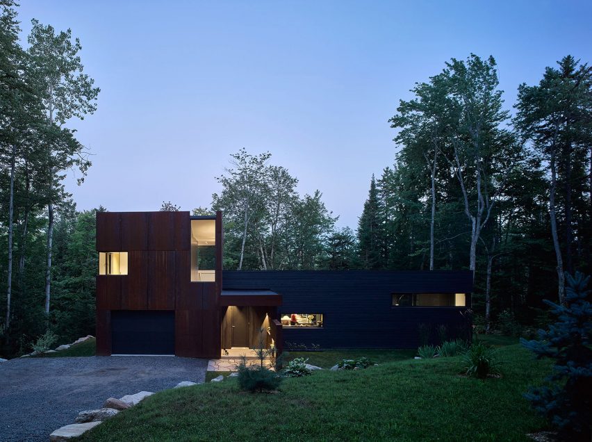 House on Lac Charlebois by Paul Bernier