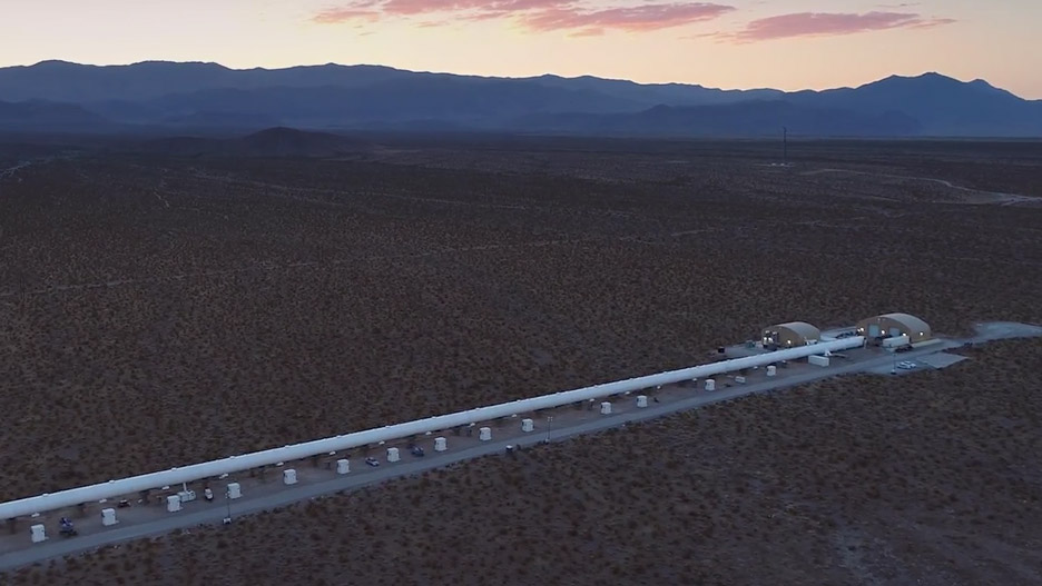Video shows Hyperloop One's first full system test reaching 190 miles per hour