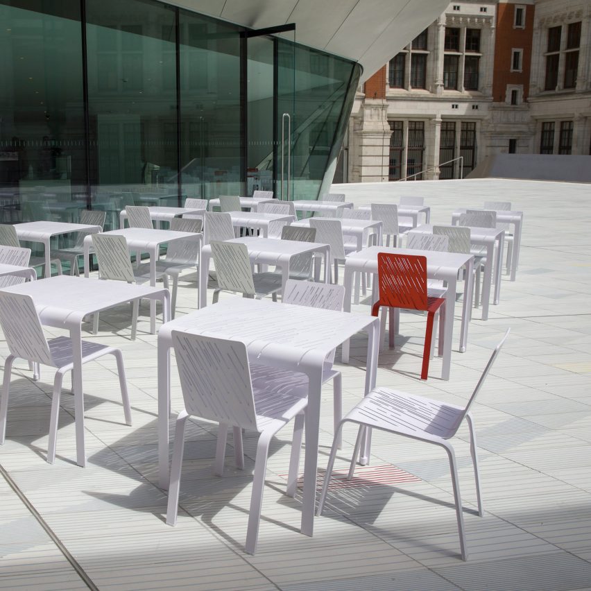 AL_A and Moroso join to produce chairs for V&A's Exhibition Road Quarter