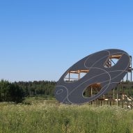 Didzis Jaunzems Architecture builds earthworm-inspired pavilion in Latvia