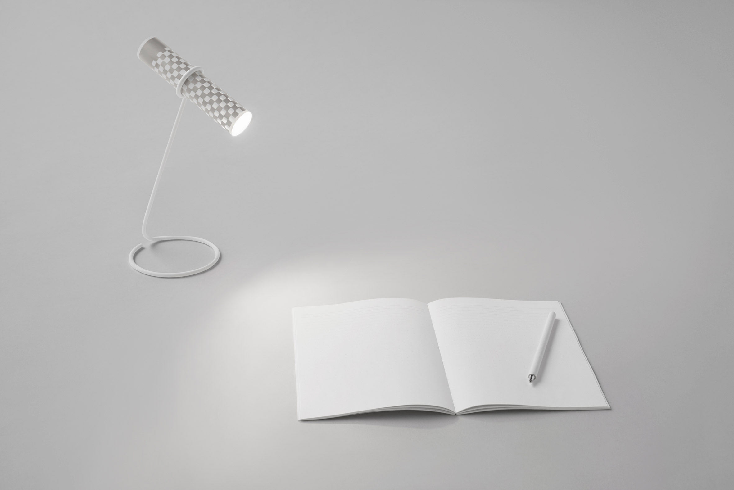 Nendo torch made from a piece of paper