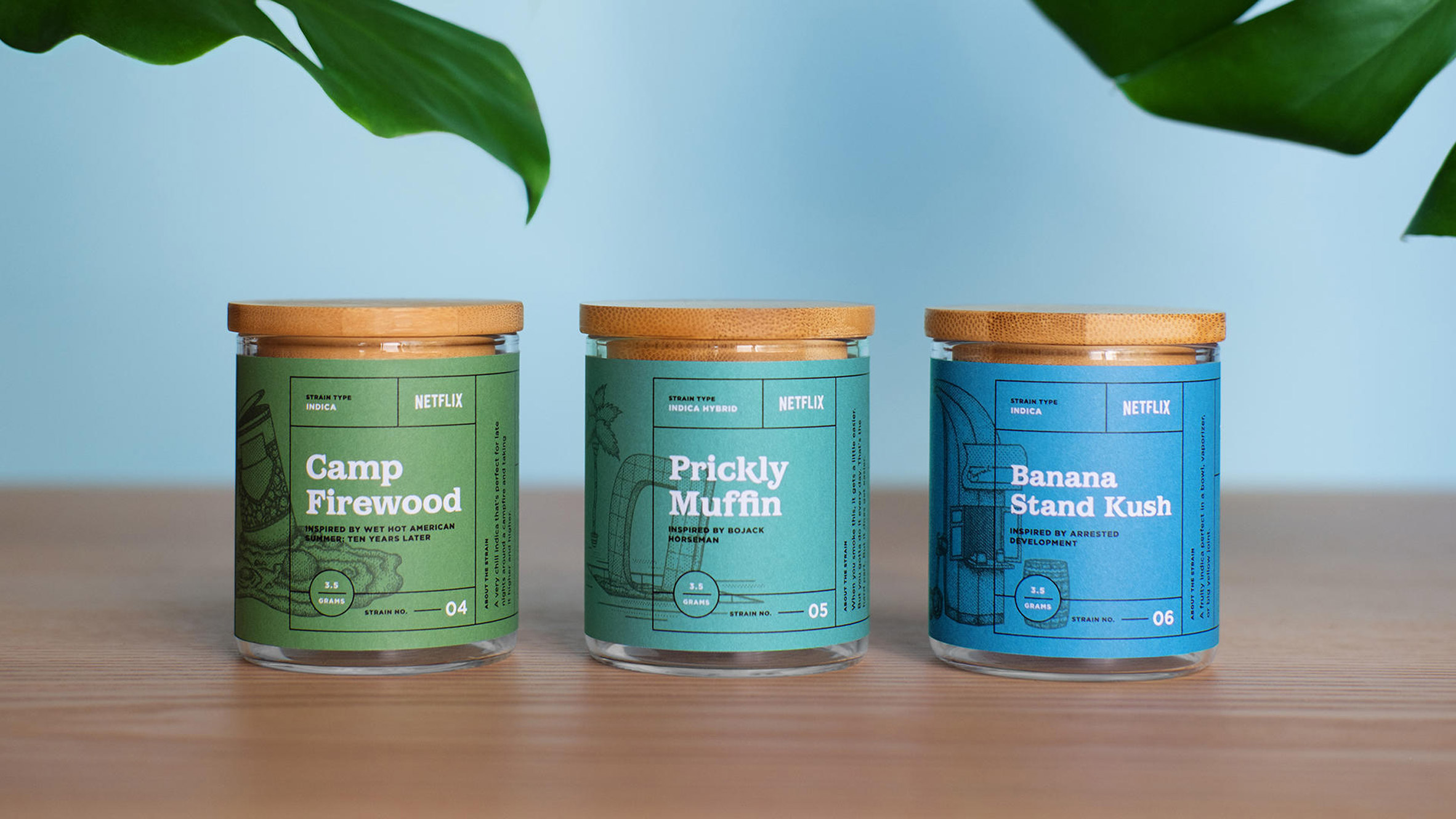 Netflix cannabis range features TV-themed packaging design