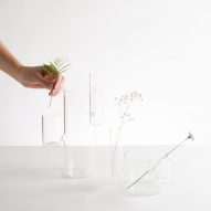 Moisés Hernández's Organo vases are made to "appreciate the uniqueness of a single flower"