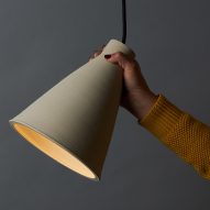 Tom Fereday's Pelo light is made from a single coil of extruded ceramic