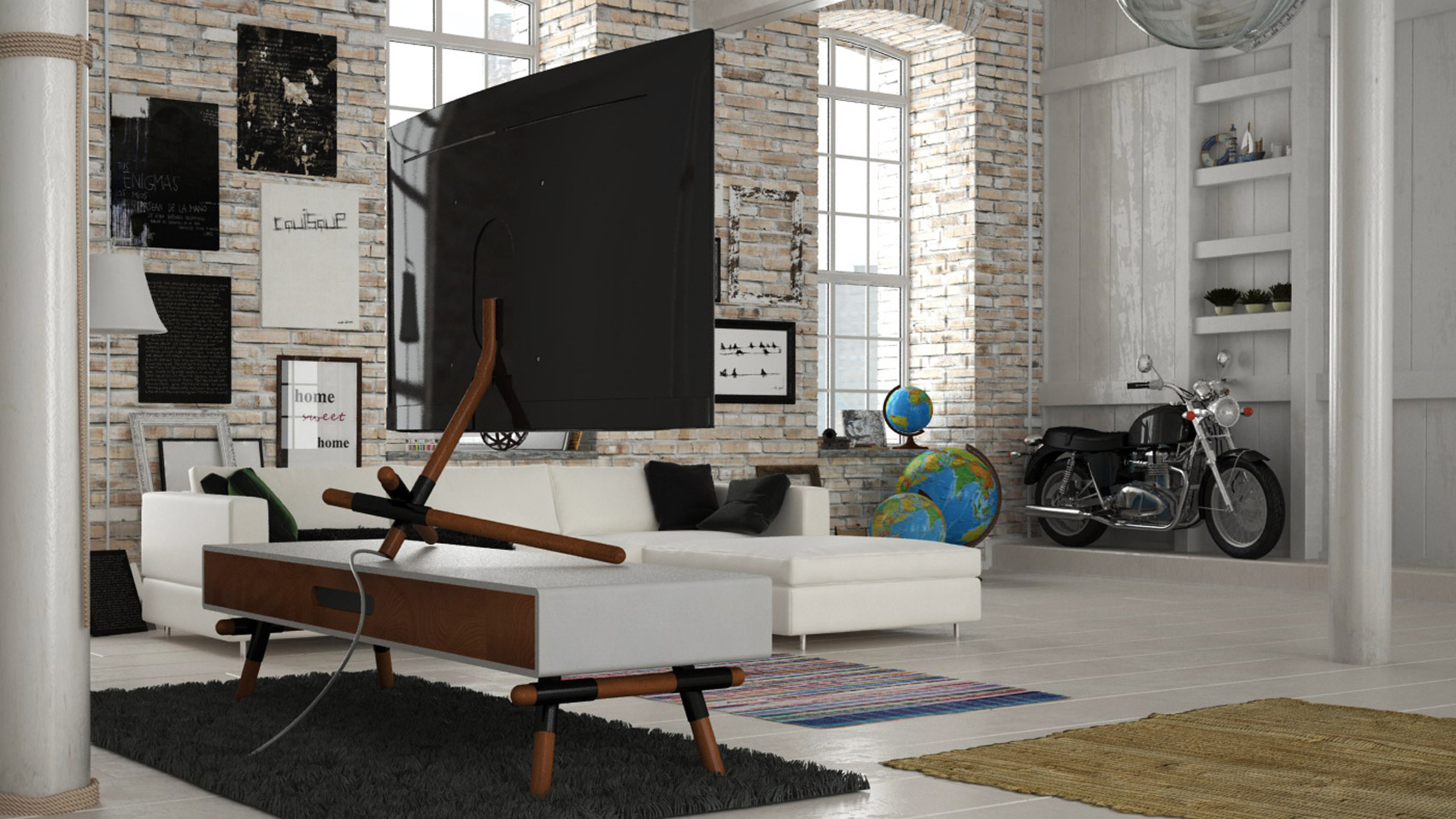 Plants and surfboard on shortlist for Samsung TV stand design contest
